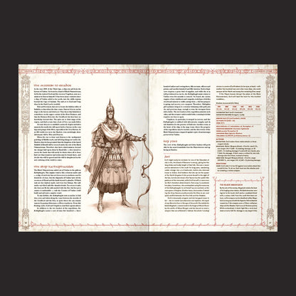 The Lord of the Rings RPG 5e, Ruins of Eriador interior rules and artwork spread 2