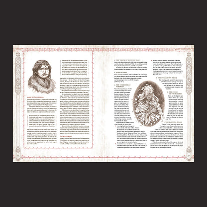 The Lord of the Rings RPG 5e, Tales From Eriador interior rules and artwork spread 1