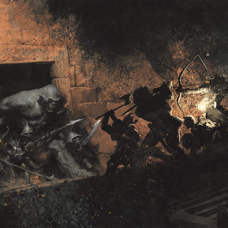 The One Ring RPG, Moria Through the Doors of Durin interior artwork