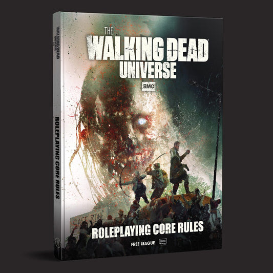 The Walking Dead Universe RPG, Core Rules front cover and product presentation