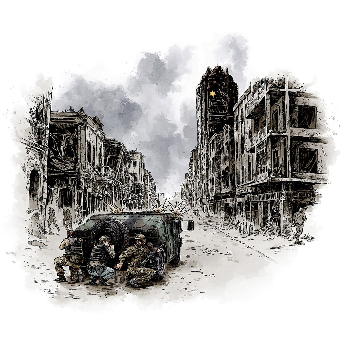 Twilight: 2000 Urban Operations ruined city artwork