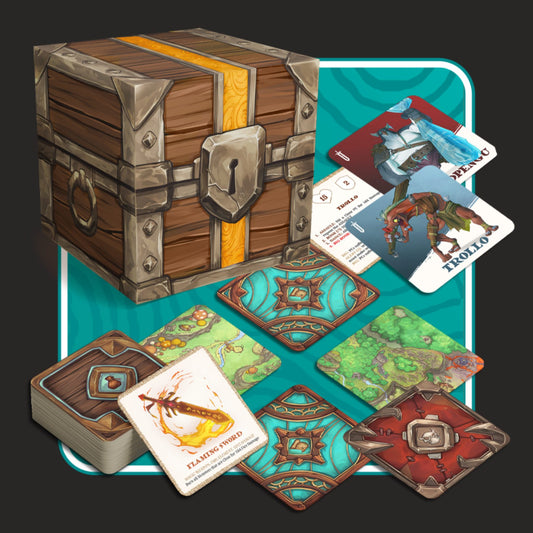 Twilight Sword RPG Card Chest contents spread
