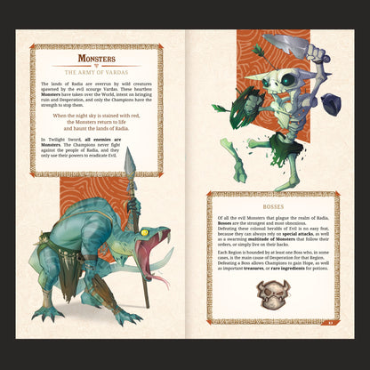 Twilight Sword RPG Core Rulebook interior page spread 3