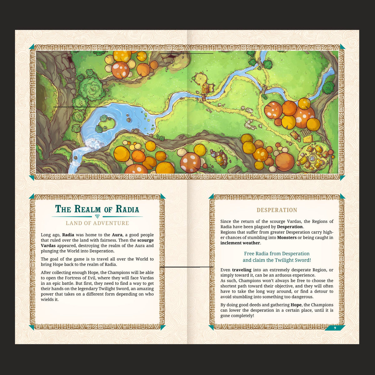 Twilight Sword RPG Core Rulebook interior page spread 4