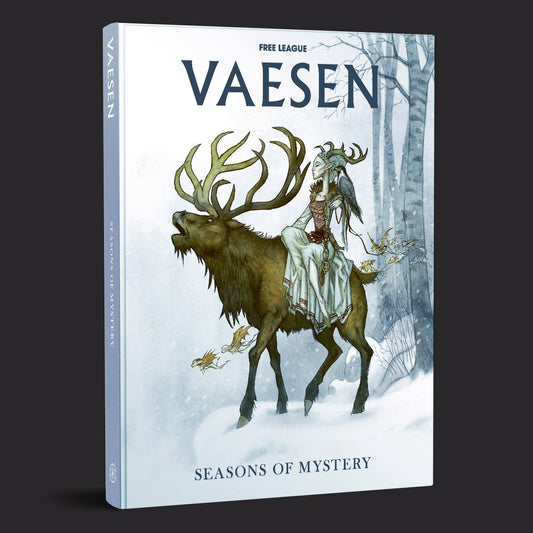 Vaesen Seasons of Mystery front cover and product presentation