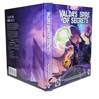 5E DnD character options hardcover by Mage Hand Press