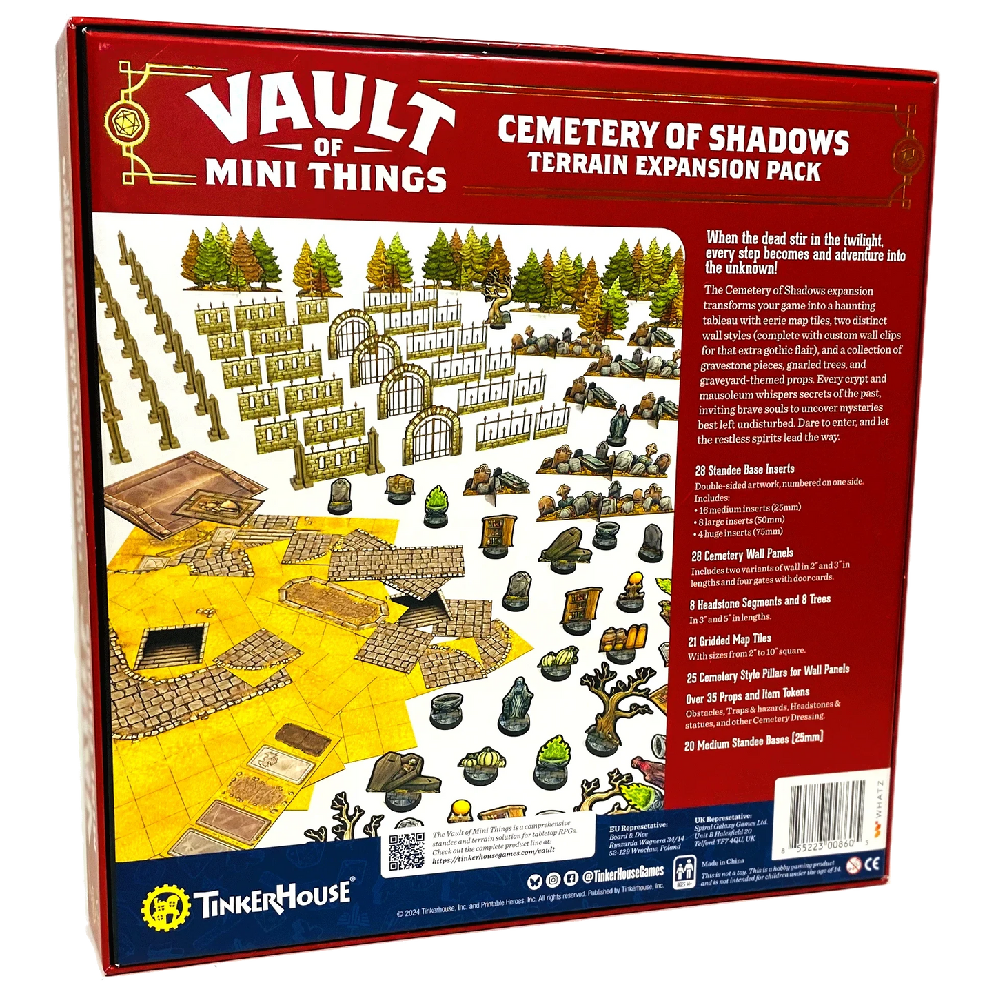 Vault of Mini Things Cemetery of Shadows - Terrain Expansion Pack Back