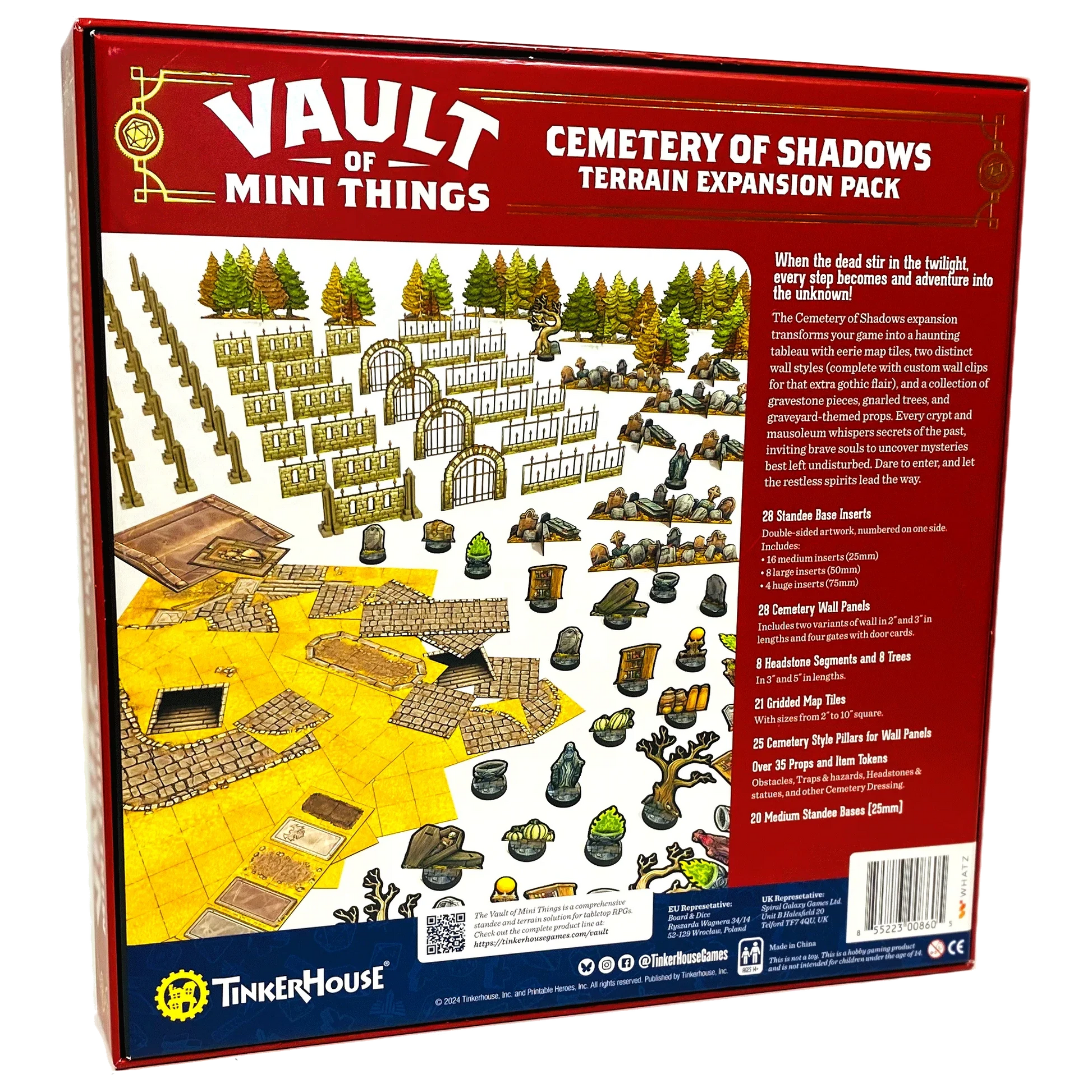 Vault of Mini Things Cemetery of Shadows - Terrain Expansion Pack Back