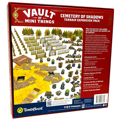 Vault of Mini Things Cemetery of Shadows - Terrain Expansion Pack Back