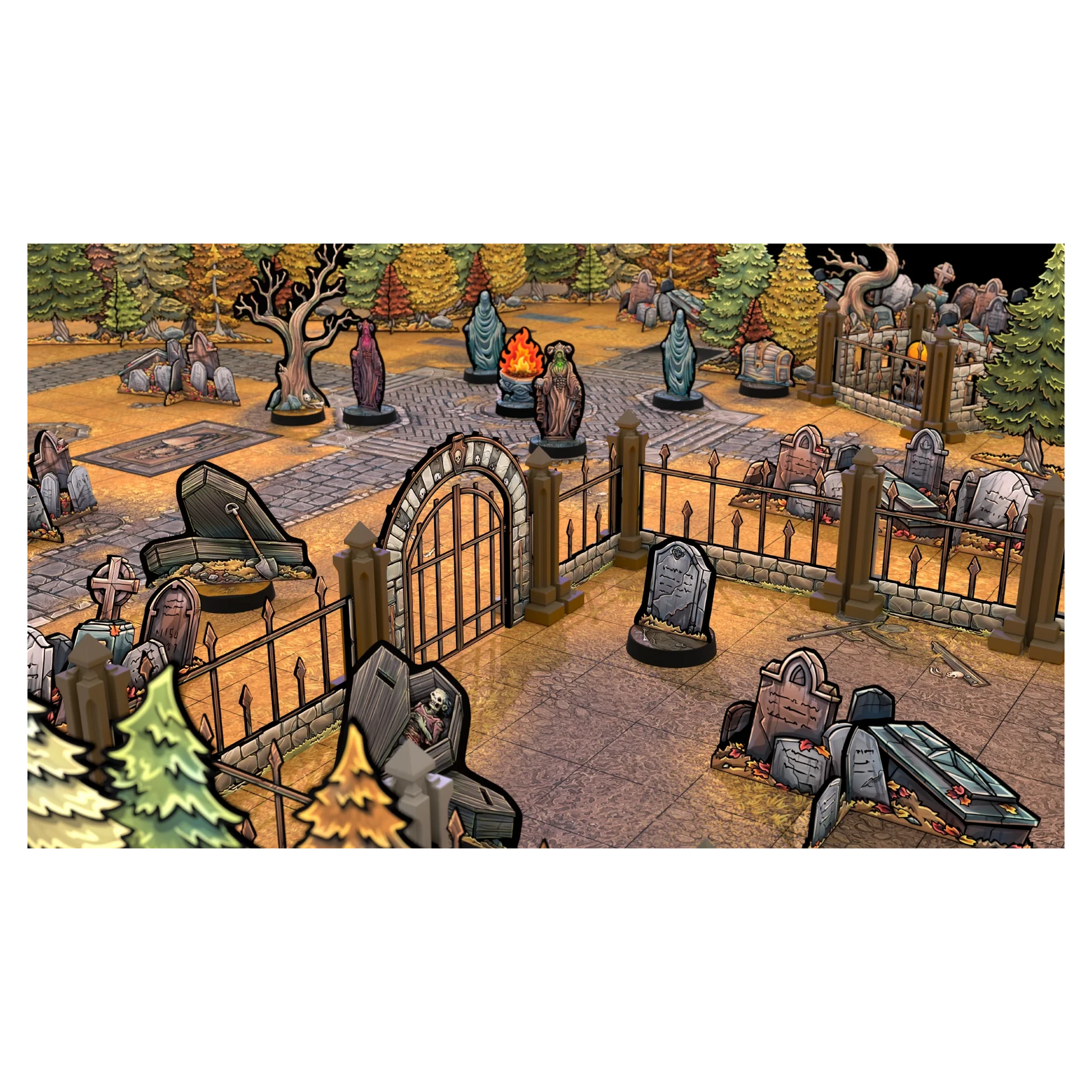 Vault of Mini Things Cemetery of Shadows - Terrain Expansion Pack Example