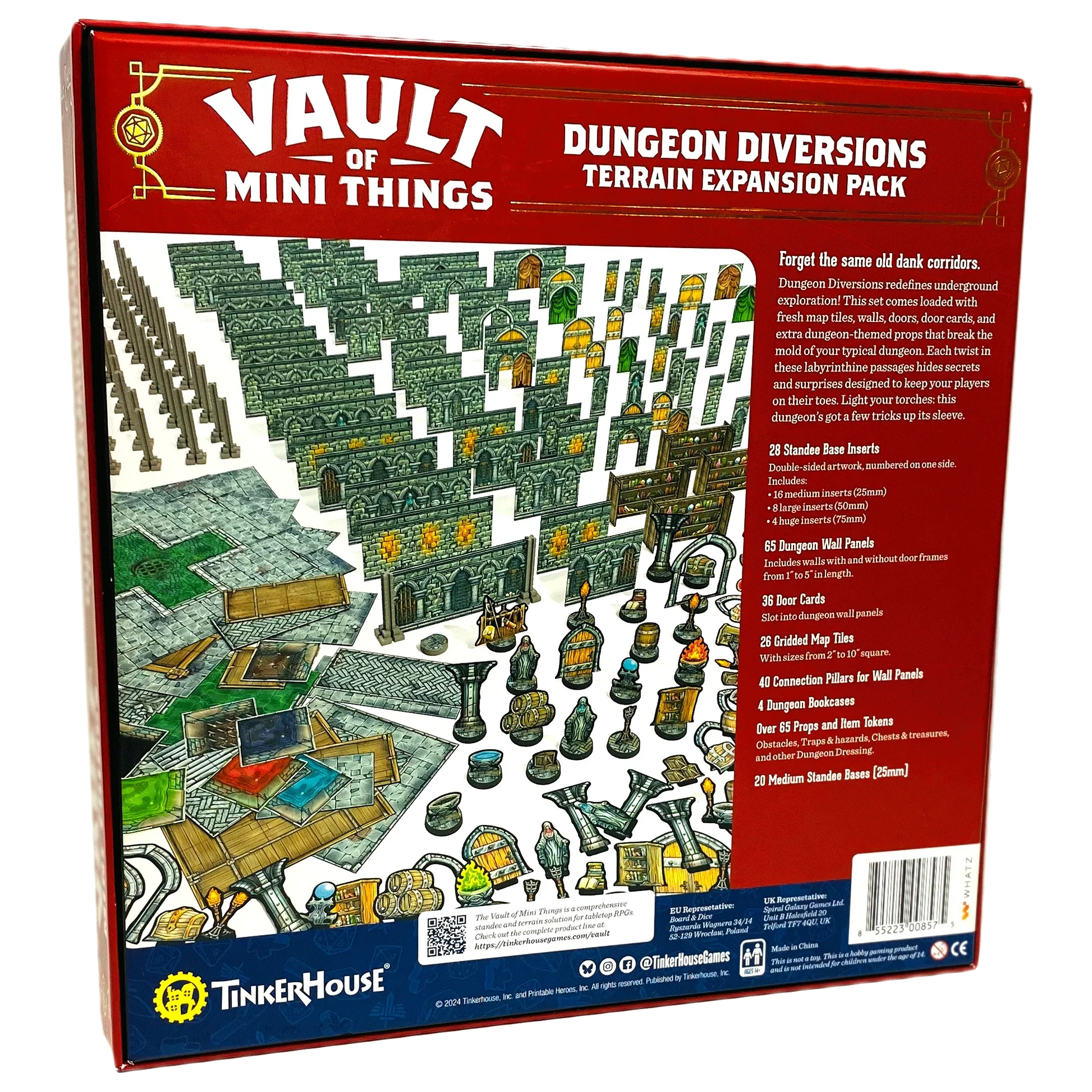 Vault of Mini Things Dungeon Diversions - Terrain Expansion Pack Back