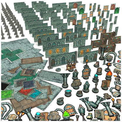 Vault of Mini Things Dungeon Diversions - Terrain Expansion Pack Contents