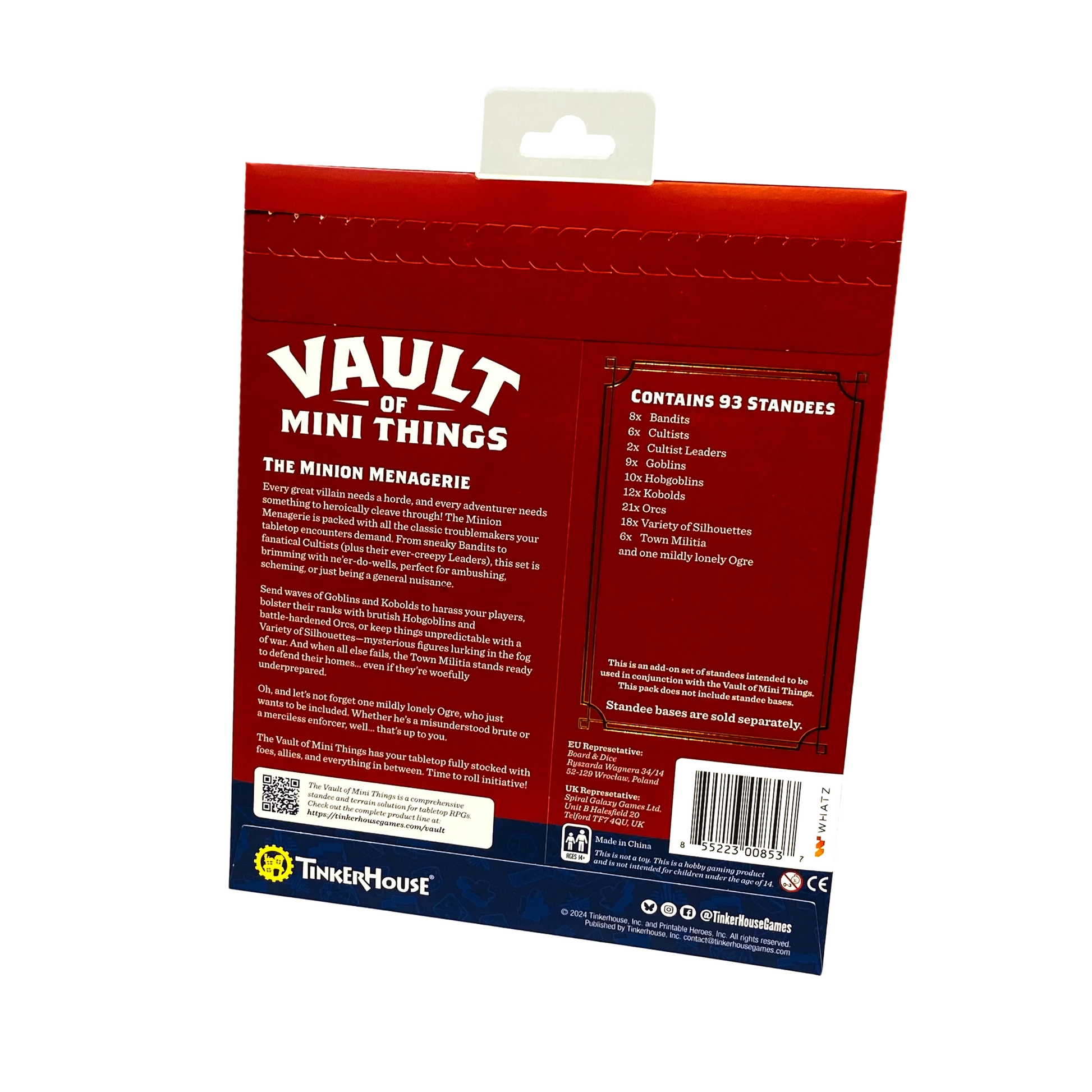 Vault of Mini Things The Minion Menagerie - Standee Expansion Pack Back