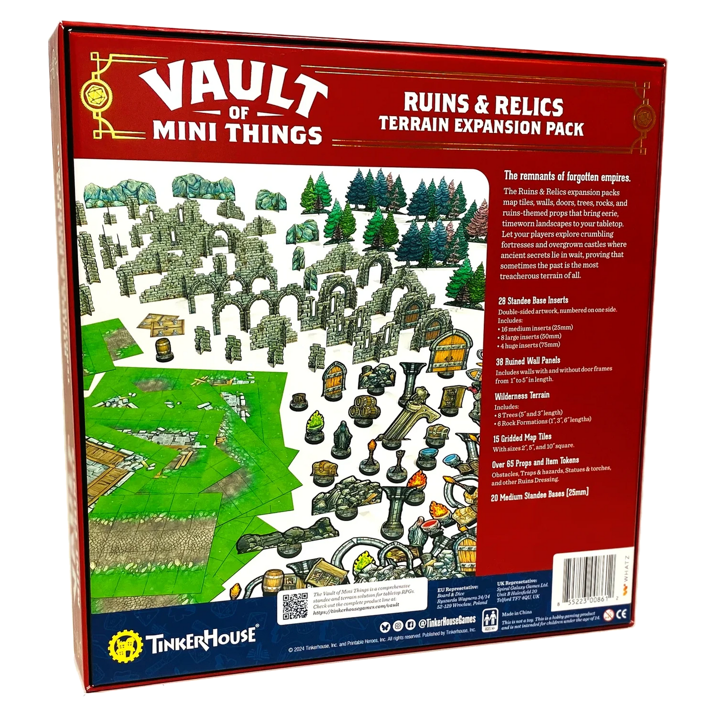 Vault of Mini Things Ruins & Relics - Terrain Expansion Pack Back