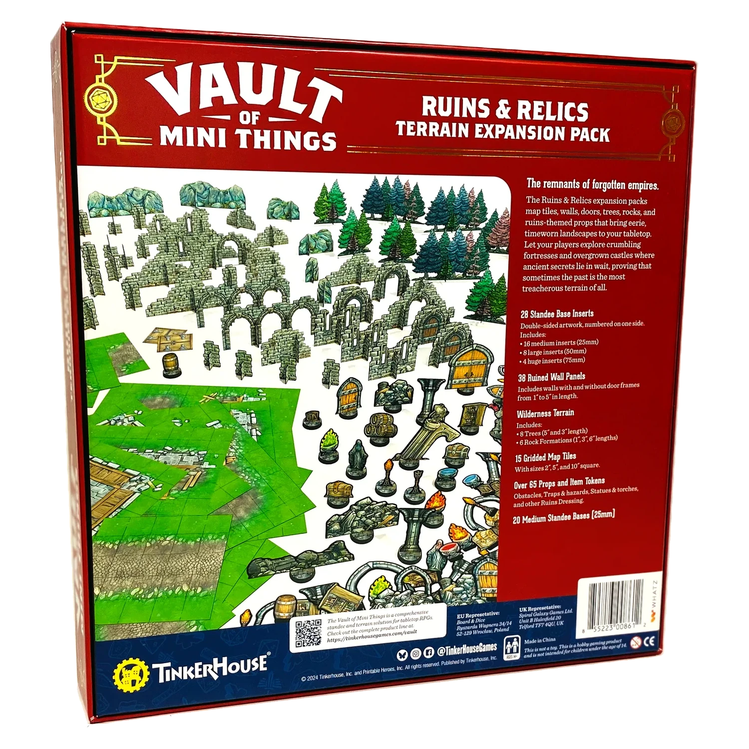 Vault of Mini Things Ruins & Relics - Terrain Expansion Pack Back