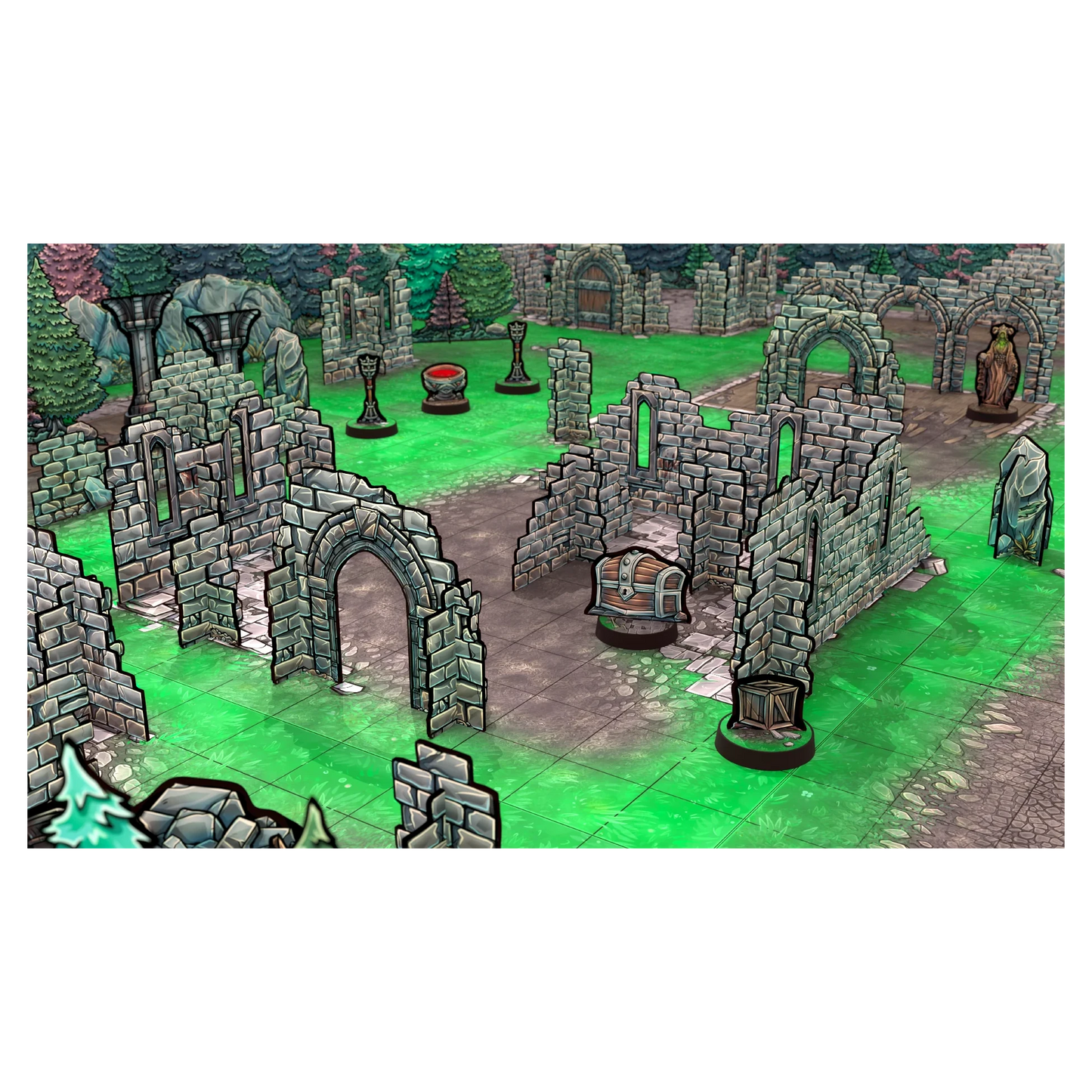 Vault of Mini Things Ruins & Relics - Terrain Expansion Pack Example