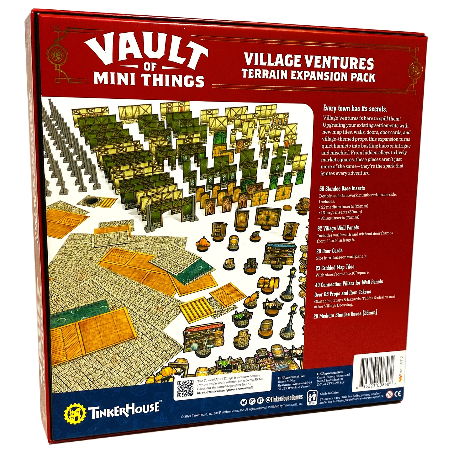 Vault of Mini Things Village Ventures - Terrain Expansion Pack Back