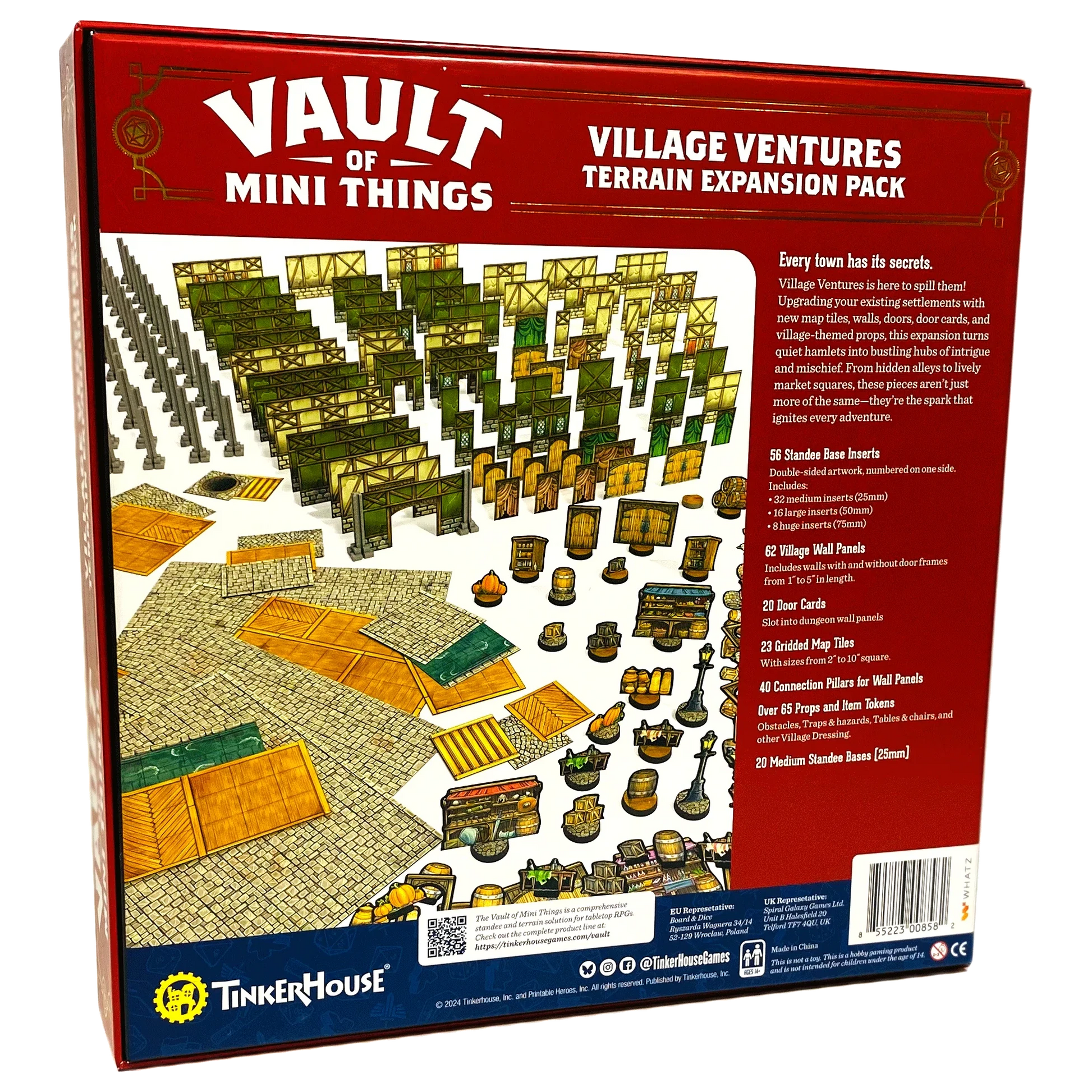 Vault of Mini Things Village Ventures - Terrain Expansion Pack Back