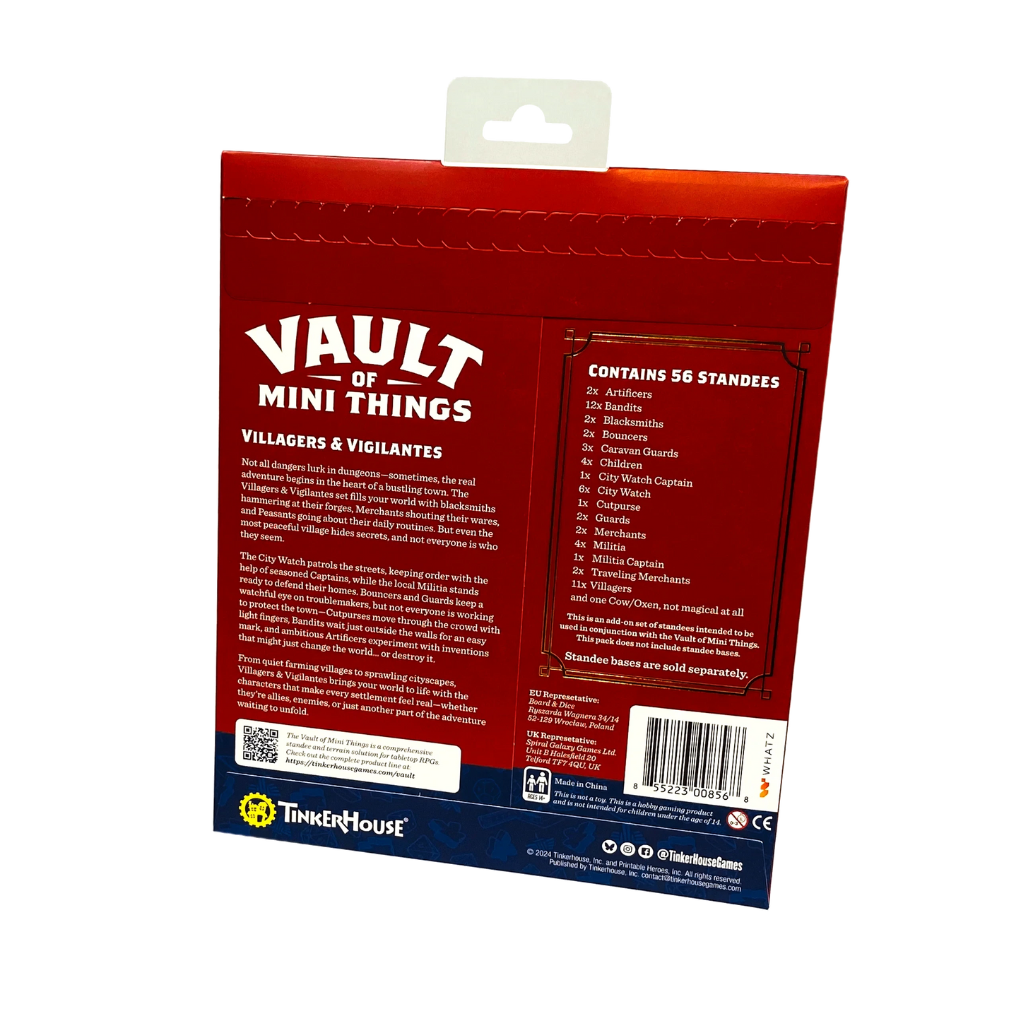 Vault of Mini Things Villagers & Vigilantes - Standee Expansion Pack Back