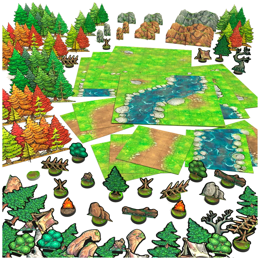 Wilderness Realms - Terrain Expansion Pack Contents