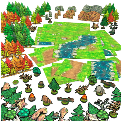 Wilderness Realms - Terrain Expansion Pack Contents
