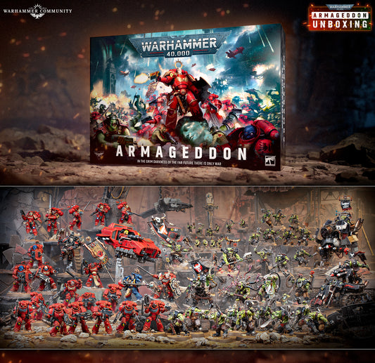Warhammer 40,000 Armageddon Space Marines and Orks