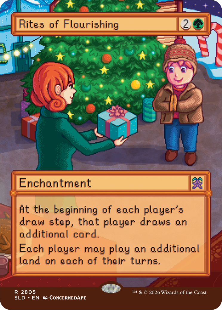 MTG Secret Lair Stardew Valley Non-Foil - Rites of Flourishing