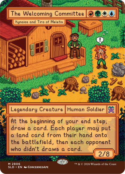 MTG Secret Lair Stardew Valley Non-Foil - Kynaois and Tiro of Meletis as "The Welcoming Committee"