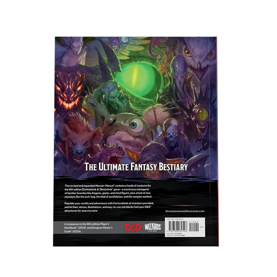 D&D 2024 Monster Manual Physical + D&D Beyond Download Code
