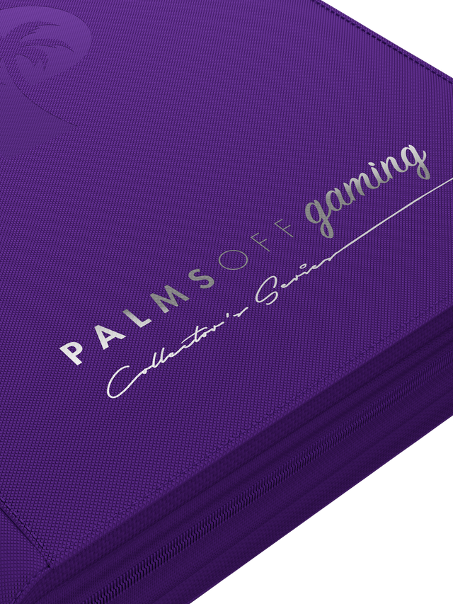 purple TCG binder for Pokemon MTG and One Piece cards