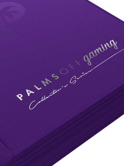 purple TCG binder for Pokemon MTG and One Piece cards