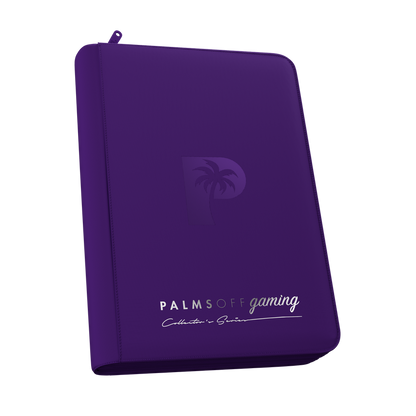 Palms Off Gaming purple 4 Pocket Zip Binder