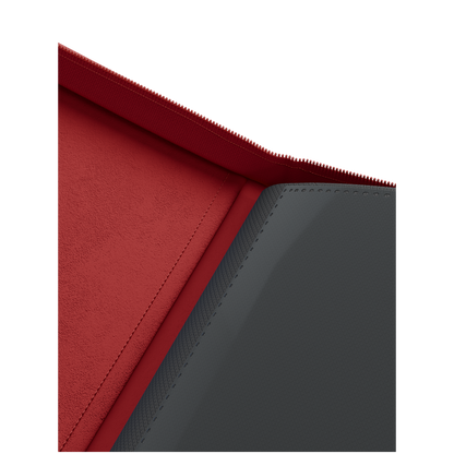Palms Off Gaming red binder with side-loading pages