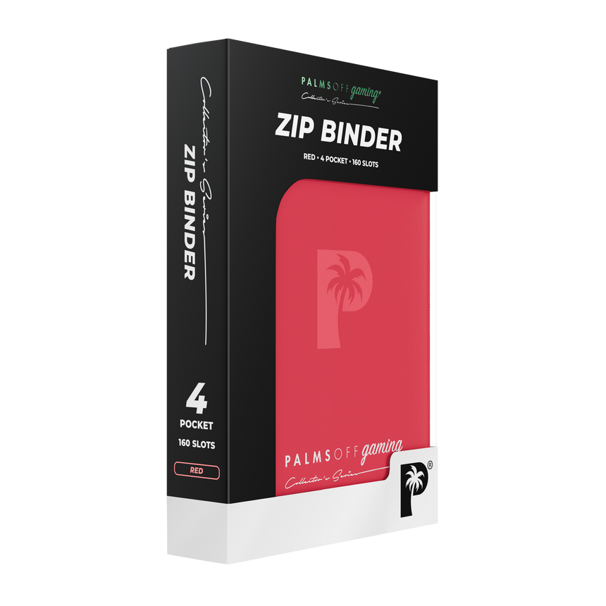 Collectors Series 4 Pocket Zip Binder Red for TCG cards