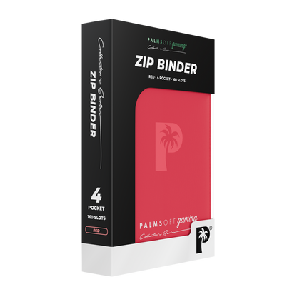 Collectors Series 4 Pocket Zip Binder Red for TCG cards