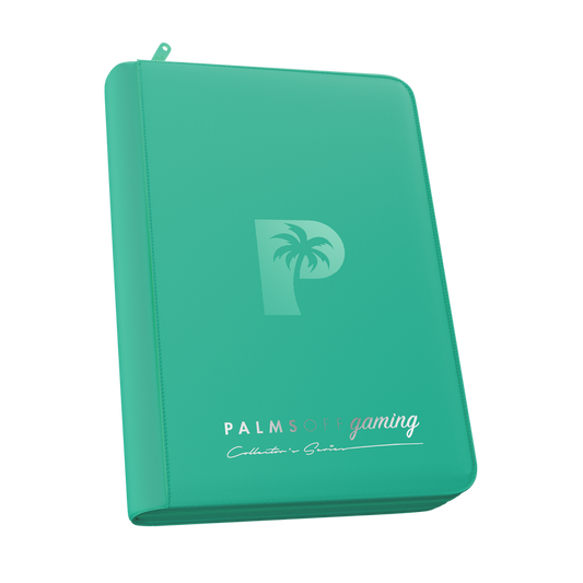Palms Off Gaming Turquoise 4 Pocket Zip Binder
