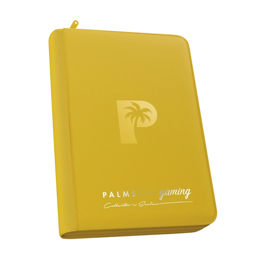 Palms Off Gaming Yellow 4 Pocket Zip Binder