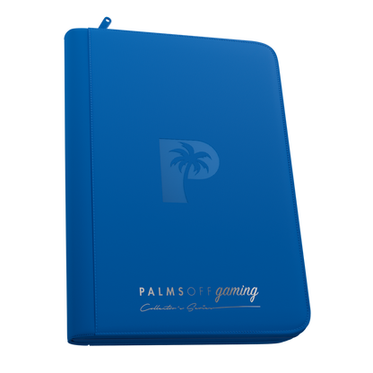 Palms Off Gaming blue 9 Pocket Zip Binder