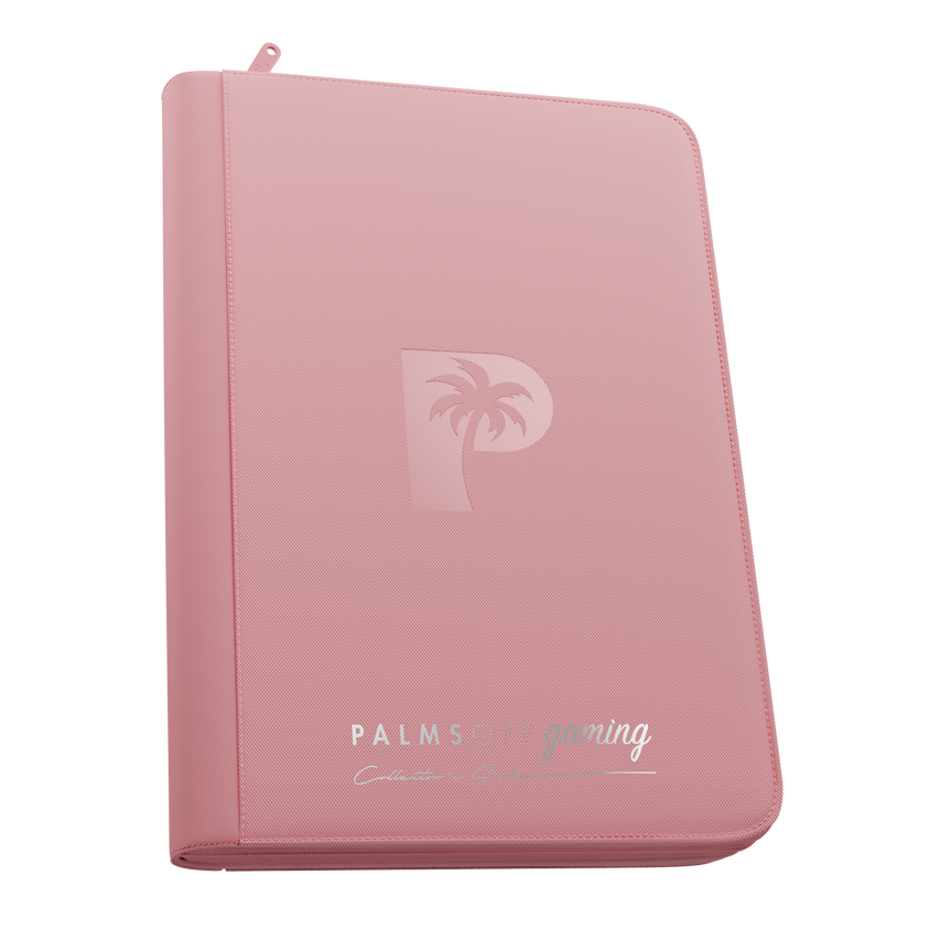 Palms Off Gaming pink 9 Pocket Zip Binder