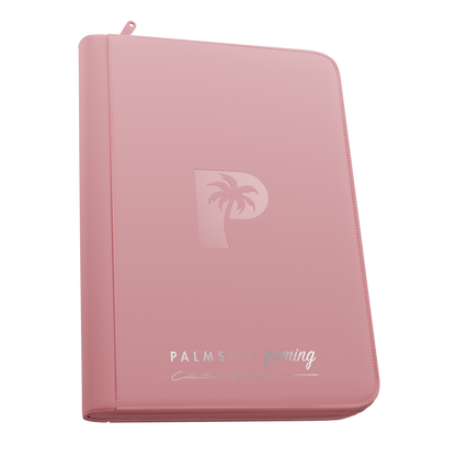 Palms Off Gaming pink 9 Pocket Zip Binder