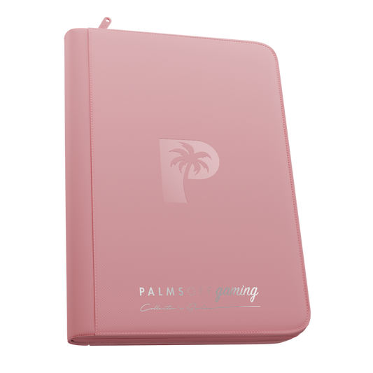 Palms Off Gaming pink 9 Pocket Zip Binder