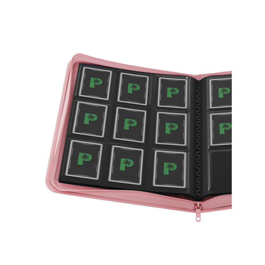 pink TCG binder for Pokemon MTG and One Piece cards