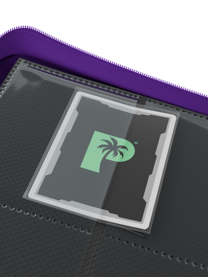 Palms Off Gaming purple 9 Pocket Zip Binder