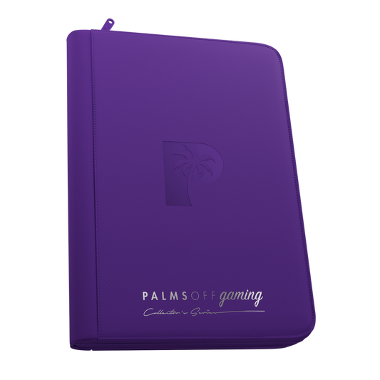 Palms Off Gaming purple 9 Pocket Zip Binder