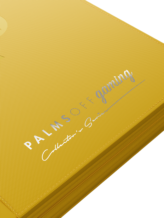 yellow TCG binder for Pokemon MTG and One Piece cards