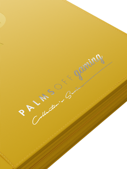 yellow TCG binder for Pokemon MTG and One Piece cards