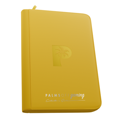 Palms Off Gaming yellow 9 Pocket Zip Binder