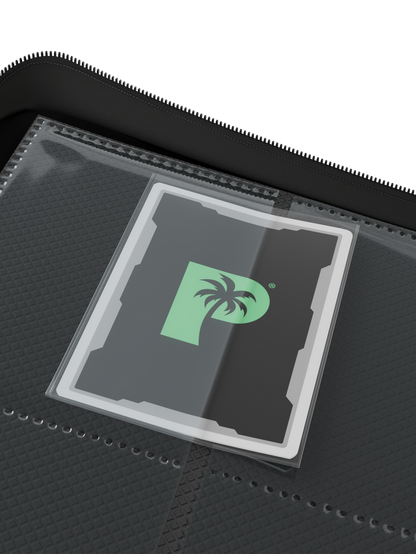 Palms Off Gaming black 12 Pocket Zip Binder