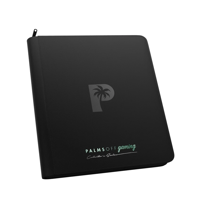 Palms Off Gaming black 12 Pocket Zip Binder