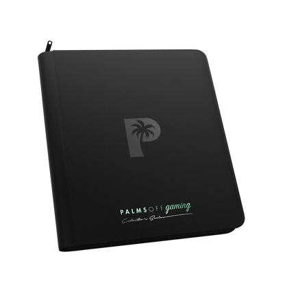 Palms Off Gaming black 12 Pocket Zip Binder
